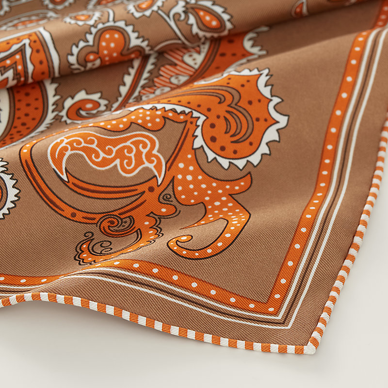H Enlumine bandana 55 - Brown | Hermès Mainland China